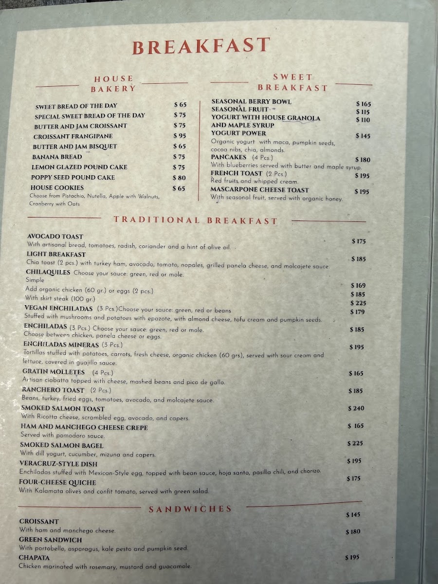 Café Toscano Parque Mèxico Menu - Image 3