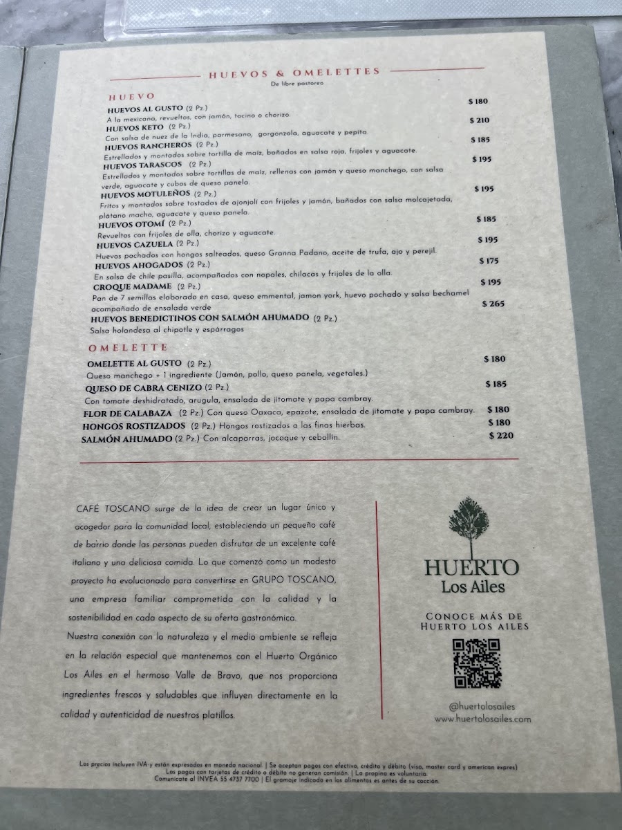 Café Toscano Parque Mèxico Menu - Image 6